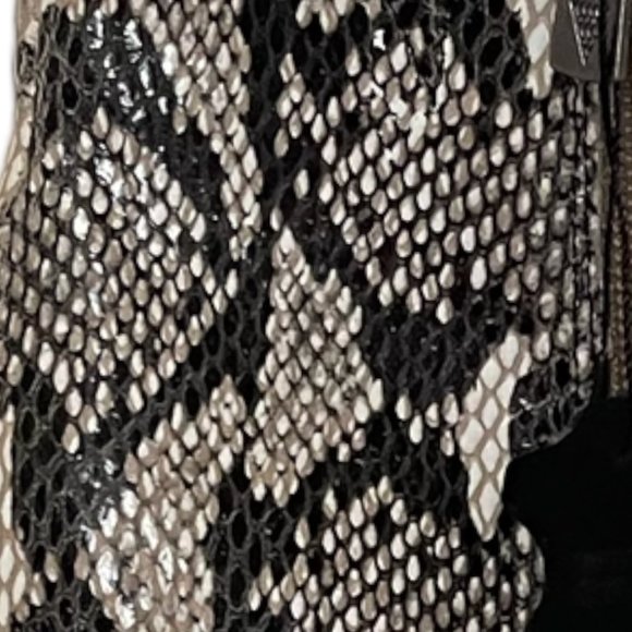 American Rag Womens Hayes Genuine Leather Block Heel Booties, Snake Skin Print - Picture 8 of 9